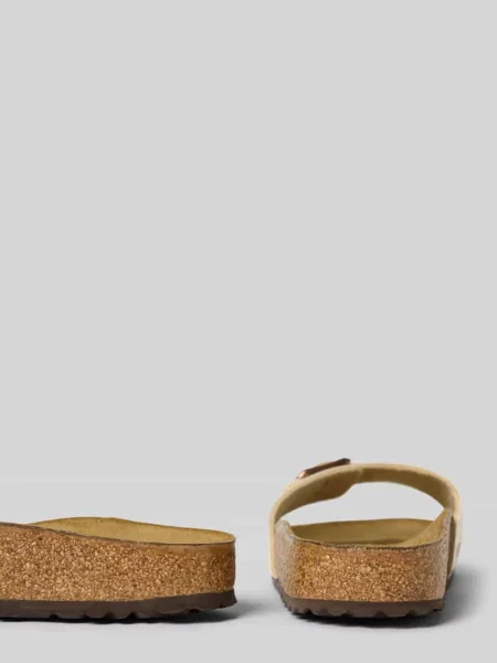 Klapki Birkenstock wsuwane z otwartą piętą białe