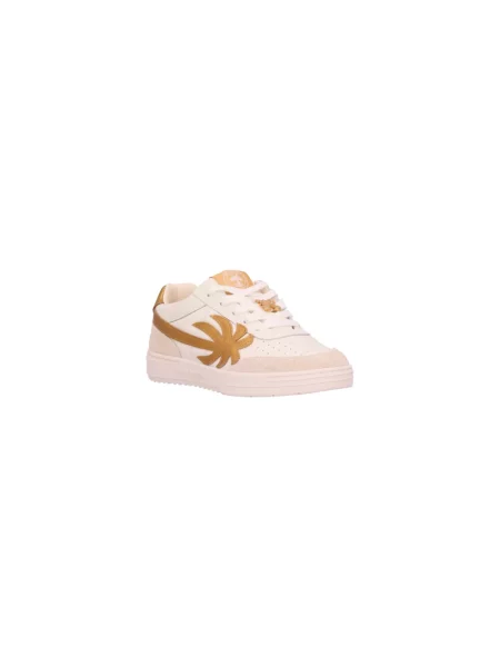 Sneakersy Palm Angels skórzane żółte