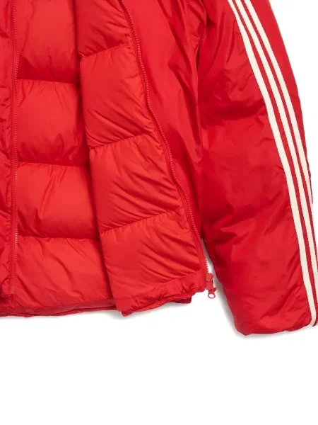Pantaloni Adidas cu dungi din piele de căprioară alb