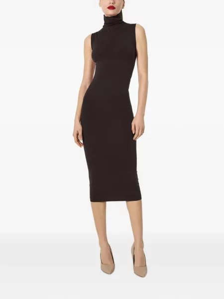 Rochie midi Wolford fără mâneci maro