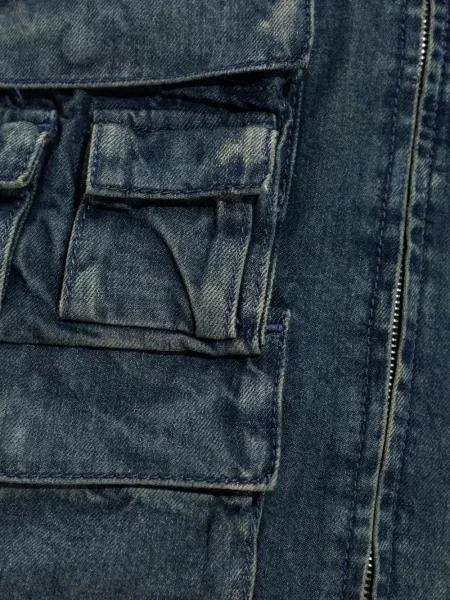 Rochie din denim Diesel până la genunchi de costum albastru
