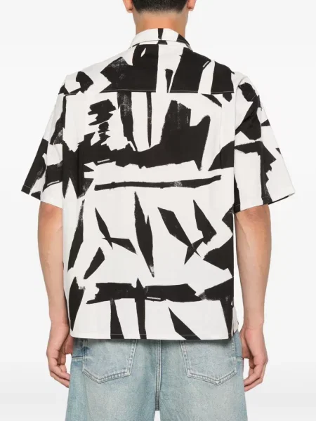 Риза Neighborhood с принт с абстрактен десен