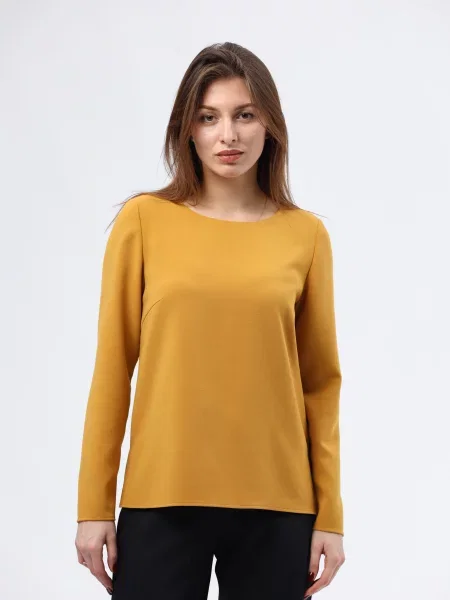 CAT ORANGE Блуза Гірчичний Віскоза/поліамід помаранчева