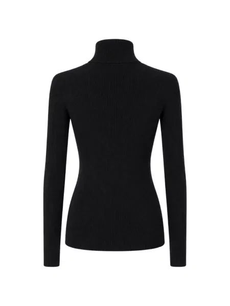 Pulover Elisabetta Franchi cu broderie negru