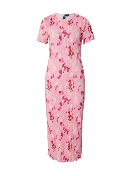 PIECES Rochie de vară PCFLORA deschis / roz / roz pastel galben