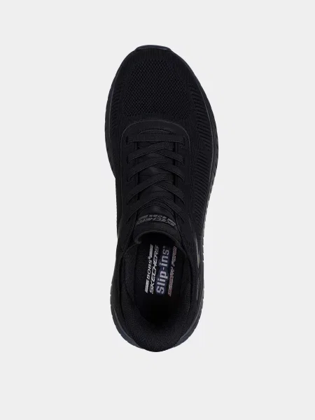 Кожаные повседневные кроссовки Skechers черные