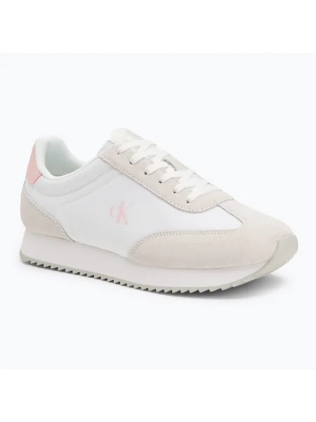 Dámske topánky Calvin Klein Caleup Mg Mix Bright White/Sweet Pink biela