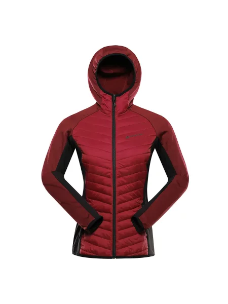 Bluza hybrydowa sportowa Alpine Pro Norna czerwona