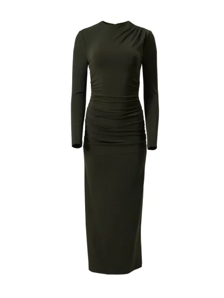 Rochie maxi Carolina Herrera cu volane verde