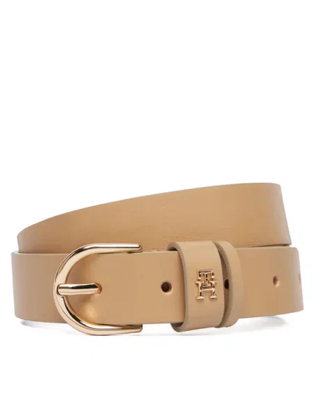 Tommy Hilfiger Ζώνη Essential Effortless Go Μπεζ καφέ