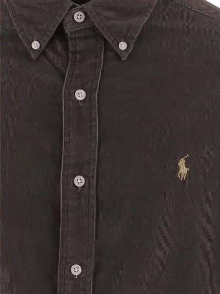 Cămașă Polo Ralph Lauren de catifea cord maro