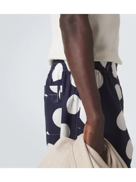 Pantaloni scurți Jacquemus din poplin albastru