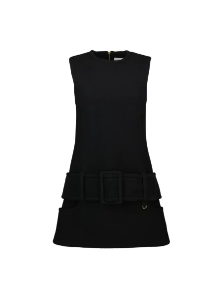 Mała mały sukienka mini Patou wełniana czarna