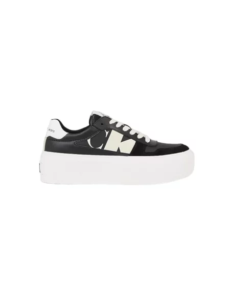 Sneakersy Calvin Klein skórzane czarne