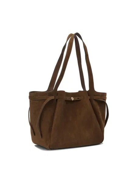 Shopperka Tory Burch skórzana brązowa