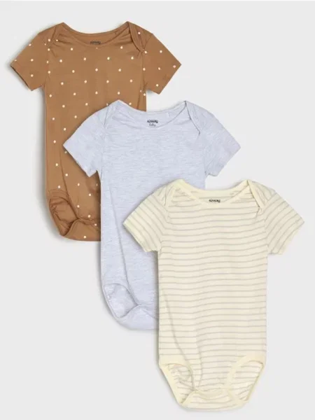 Sinsay body 3 pack krémová
