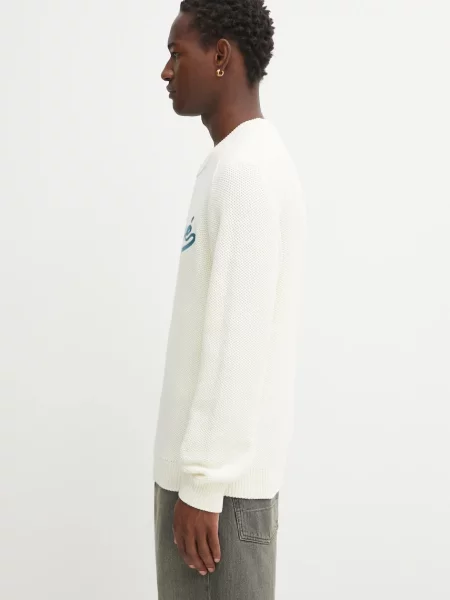 Πουλόβερ Maison Kitsuné Kitsune Varsity Embroidered μπεζ