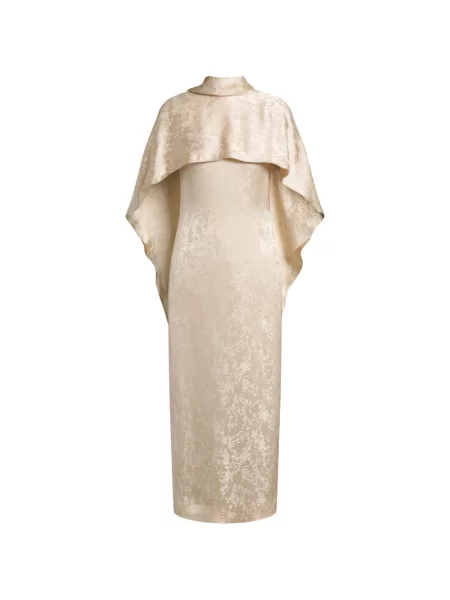 Rochie midi Alberta Ferretti cu model floral din jacard