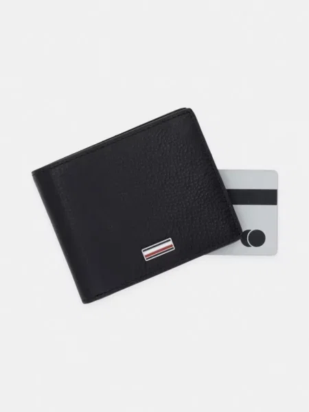 Tommy Hilfiger портфейл мъжки от кожа черно