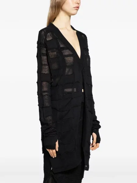 Kardigan Halos w kratę czarny