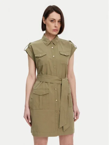 Gaudi Rochie tip cămașă verde