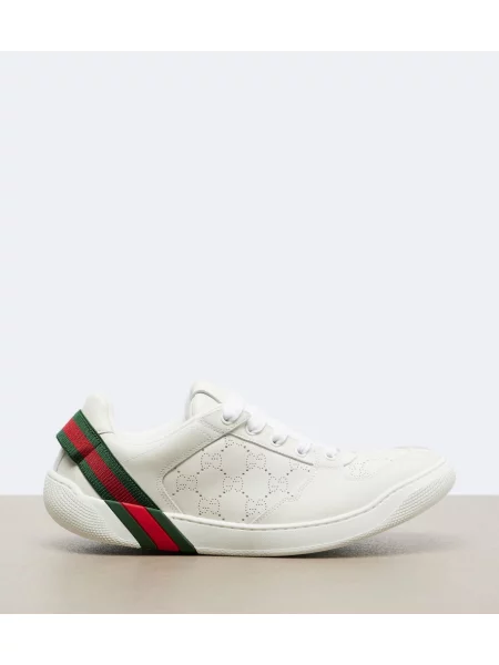 Sneakerși Gucci Screener din piele alb