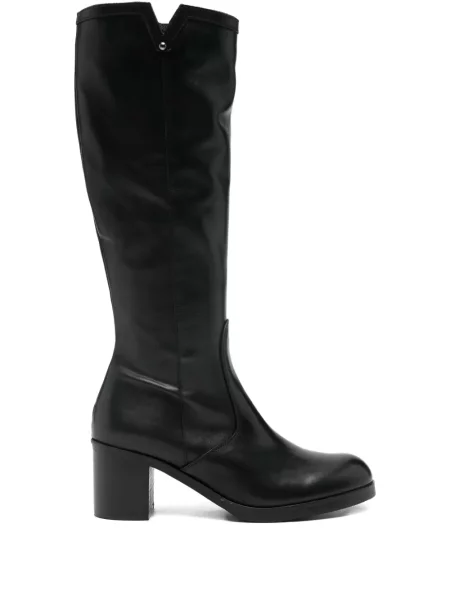 Botine Progetto din piele negru