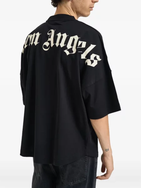 Tricou Palm Angels cu imagine negru