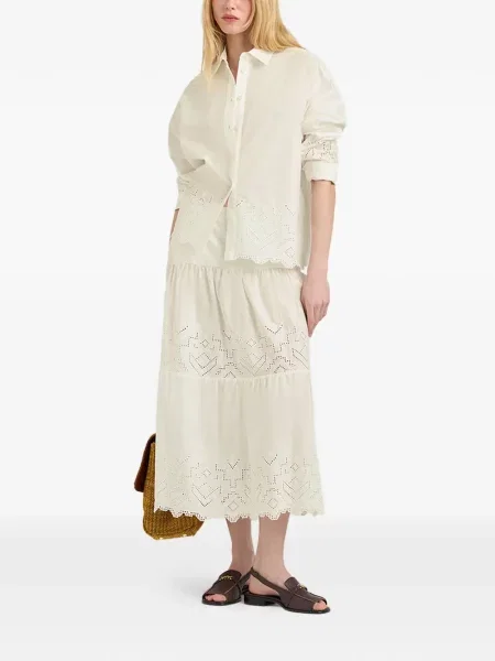 Lung fustă Momoni cu broderie
