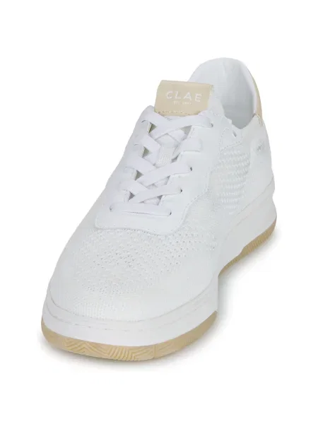 Pantofi Clae tricotate alb
