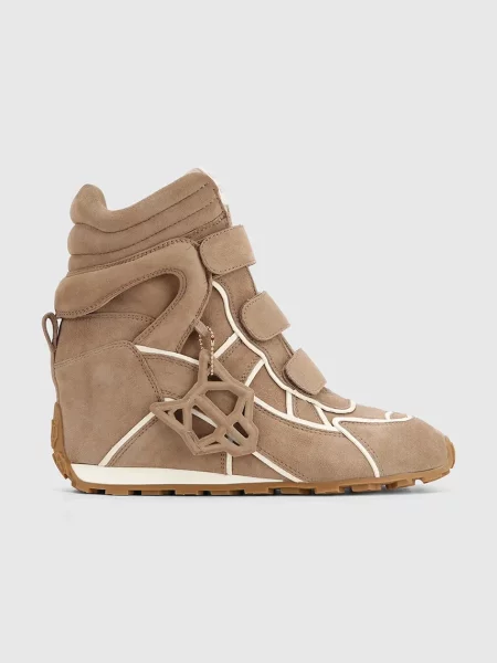 Naked Wolfe Element sneakers wedges pentru femei din piele întoarsă