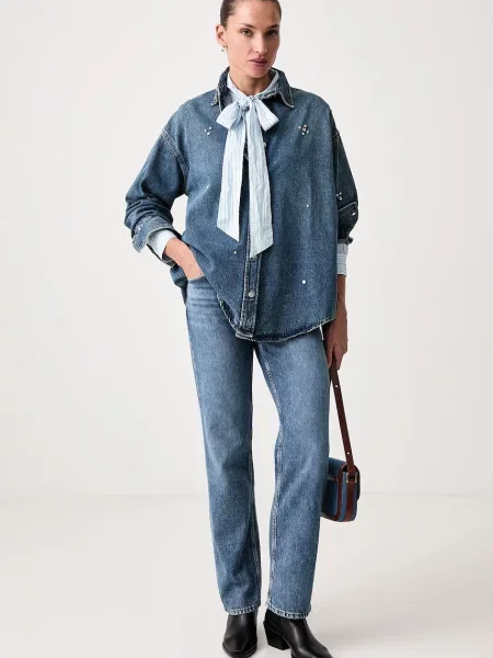 Levi's srajca JUDICE WESTERN modra