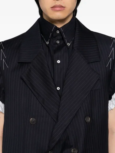 Prsluk Sonia Carrasco s izlizanim efektom plava