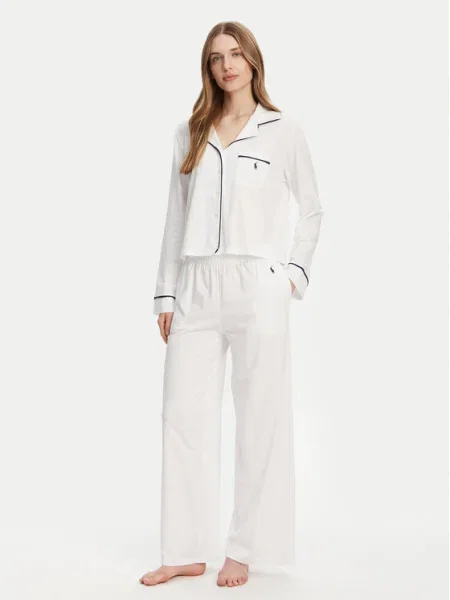 Пижама Polo Ralph Lauren дамска бяло