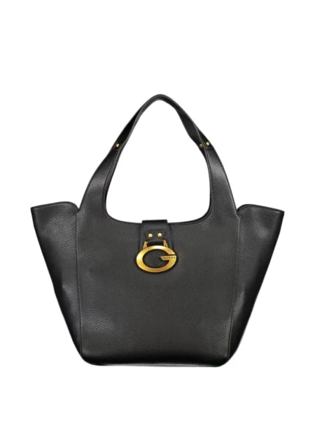 Geantă shopper Guess cu autograf negru