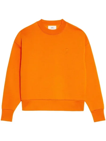 Hanorac Ami Paris cu broderie portocaliu