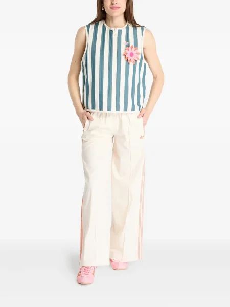 Top sport Adidas cu dungi de catifea cord tenis albastru