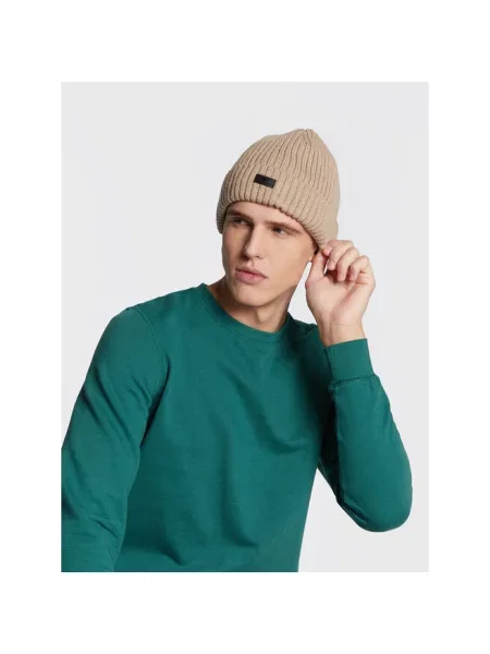 Шапка зимова 4F light brown коричнева