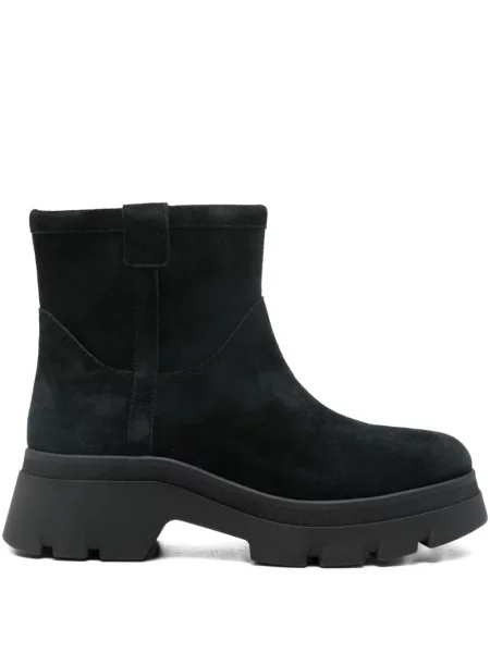Botine Geox din piele de căprioară negru