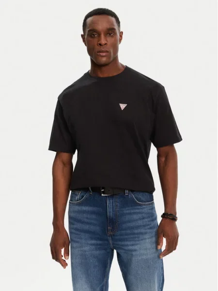 Guess Jeans T-Shirt Regular Fit μαύρο