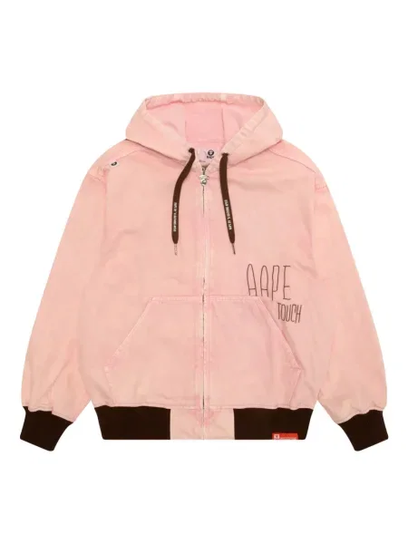Geacă Aape By A Bathing Ape cu glugă roz