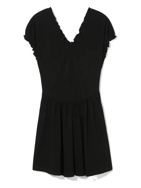 Rochie mini B+ab cu volane de costum negru