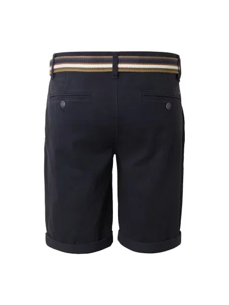 INDICODE JEANS Chino nohavice Royler námornícka modrá / mokka biela