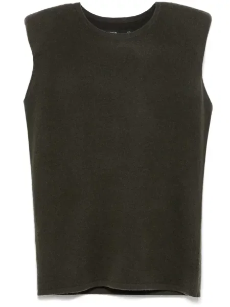 Vestă Frenckenberger din cașmir verde