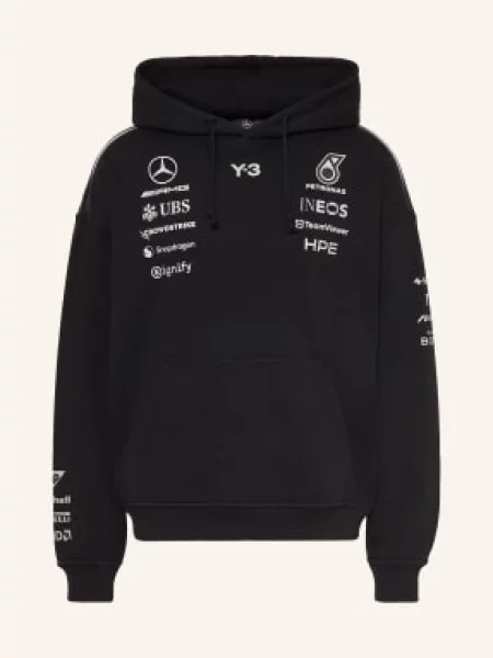 Mikina S Kapucí Mercedes Amg Petronas Formula One Team / stříbrná černá