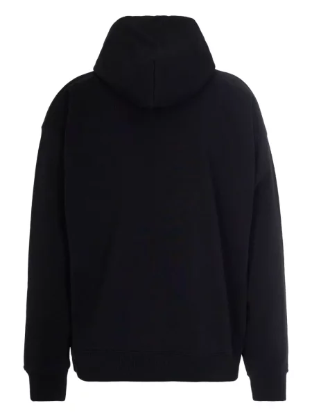 Hanorac cu glugă Off-white cu imagine alb
