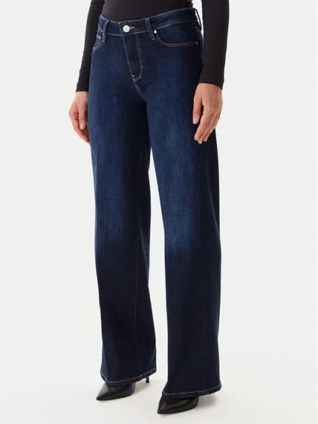 Guess Blugi Bleumarin Wide Leg