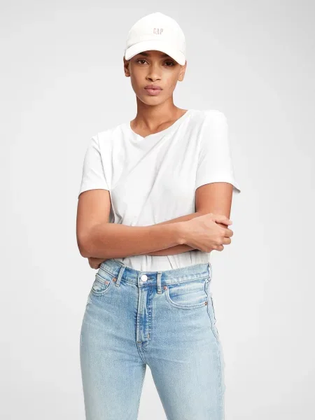 Tricou Gap retro alb