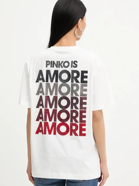 Pinko tricou din alb