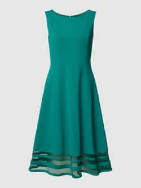 Sukienka koktajlowa o długości do kolan z okrągłym dekoltem Paradi